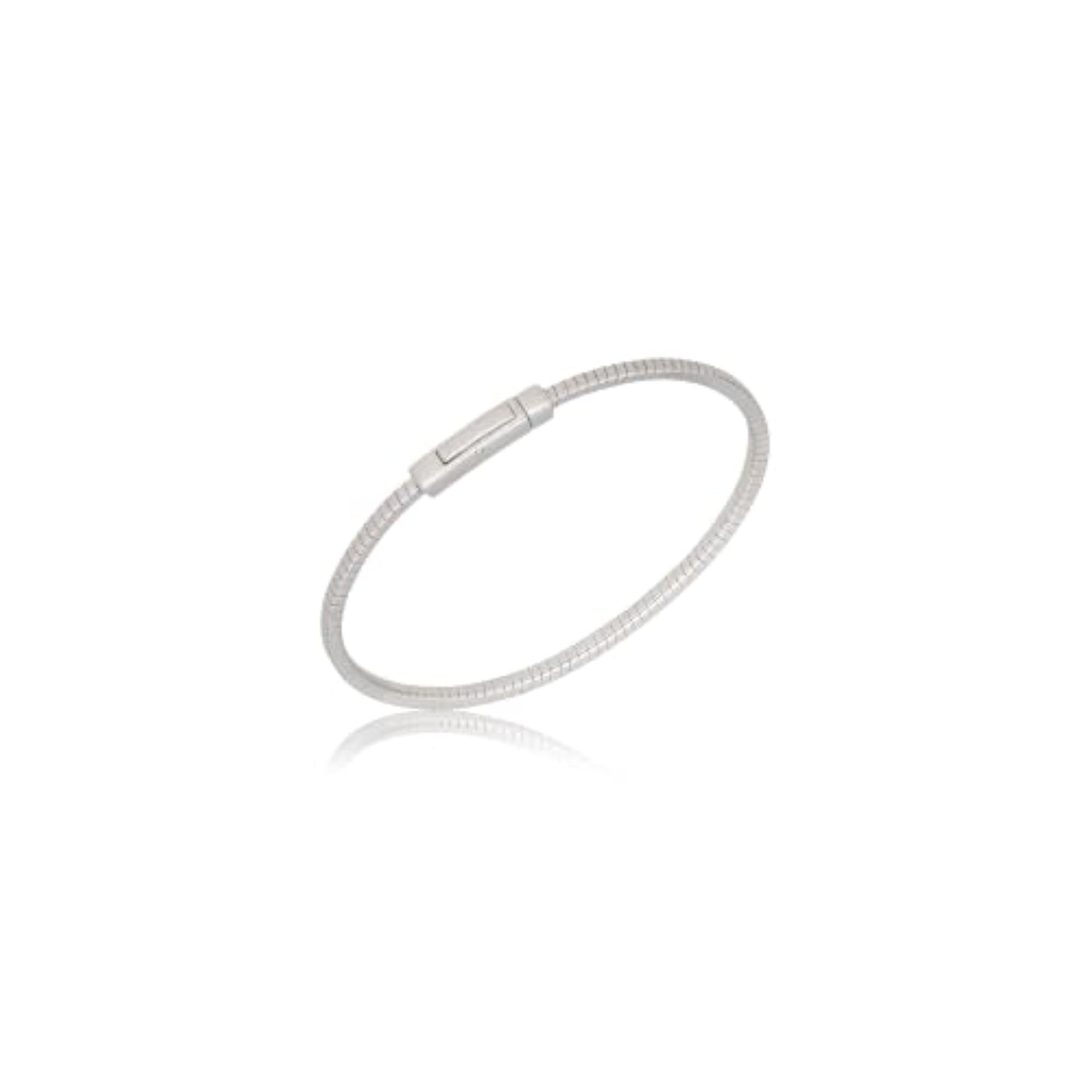 925 Sterling Silver Omega Design Bracelet for Women
